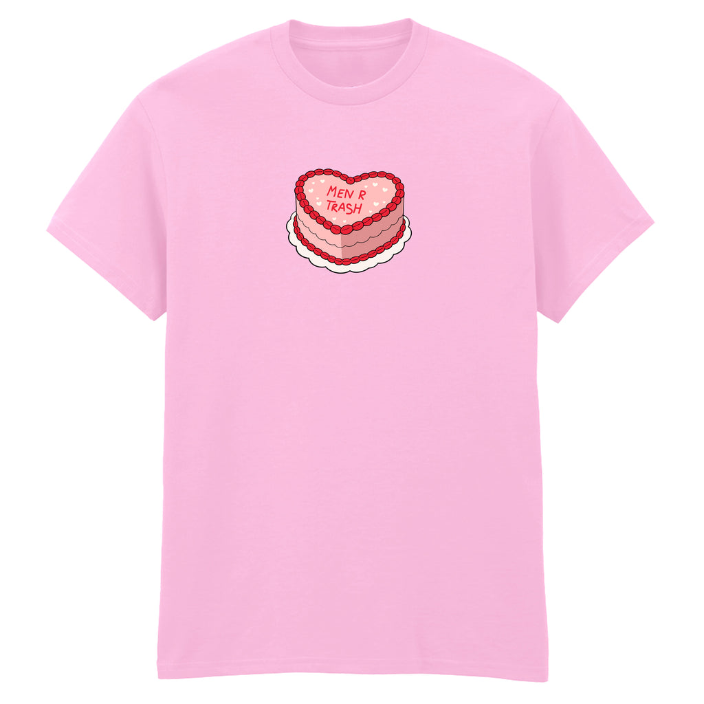 MEN ARE TRASH CAKE T-SHIRT
