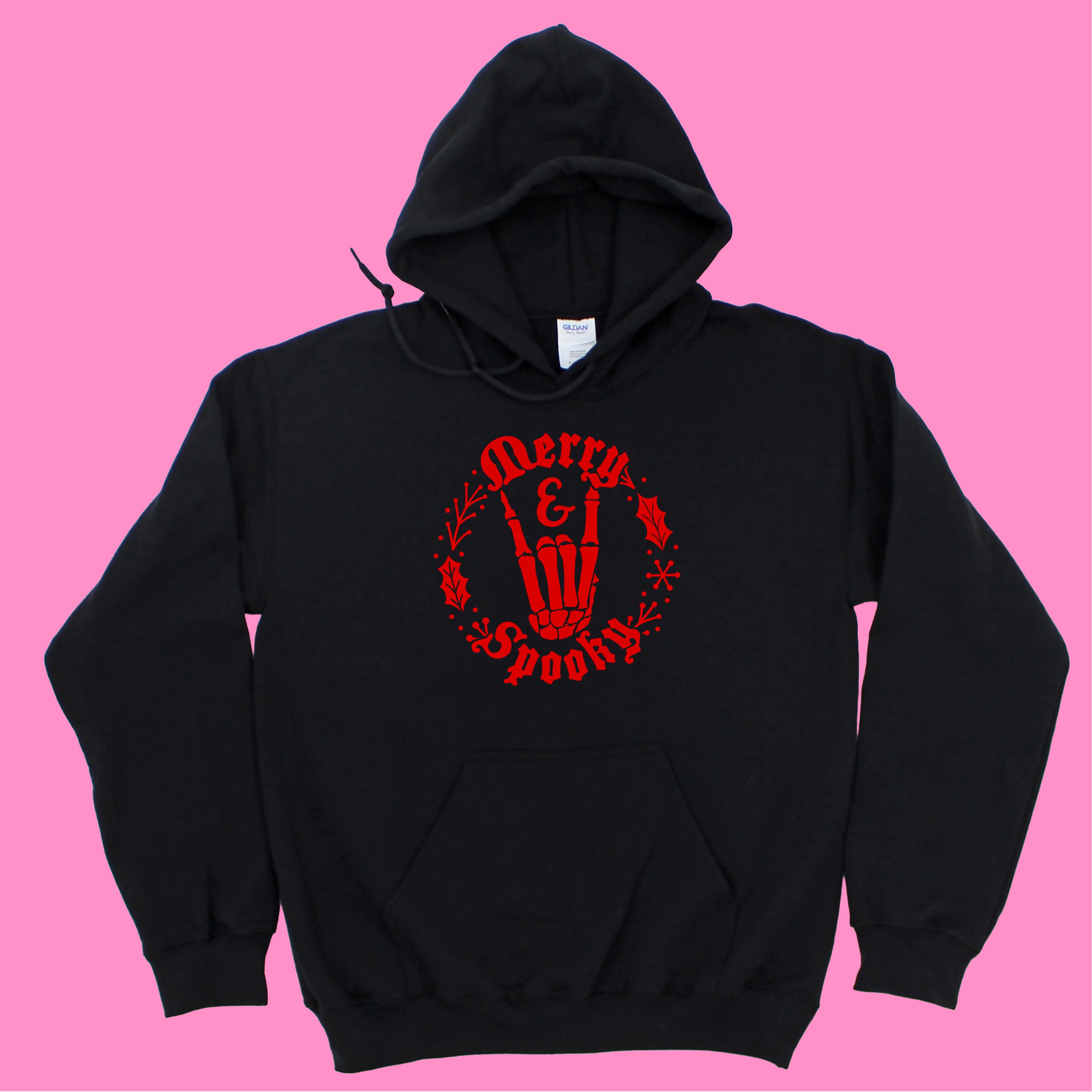 MERRY AND SPOOKY CHRISTMAS KIDS HOODIE