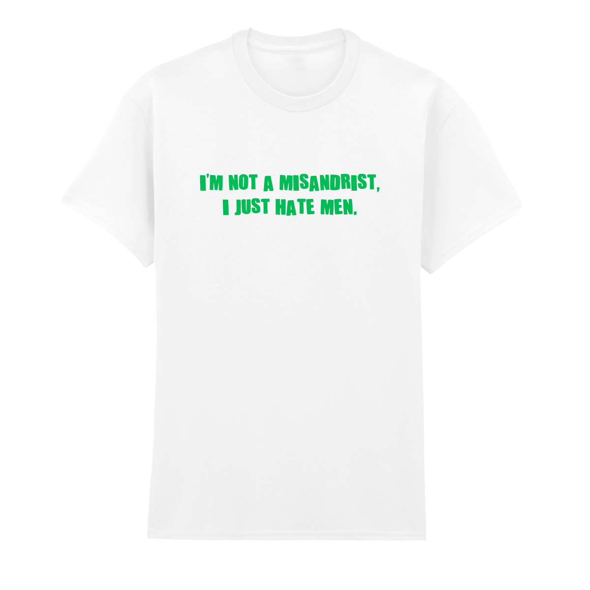 I'M NOT A MISANDRIST, I JUST HATE MEN T-SHIRT