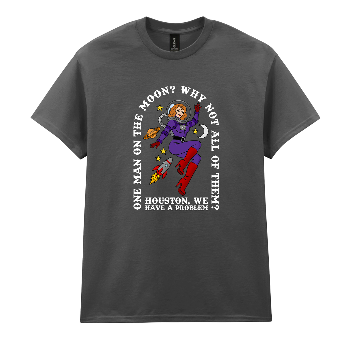 ONE MAN ON THE MOON T-SHIRT