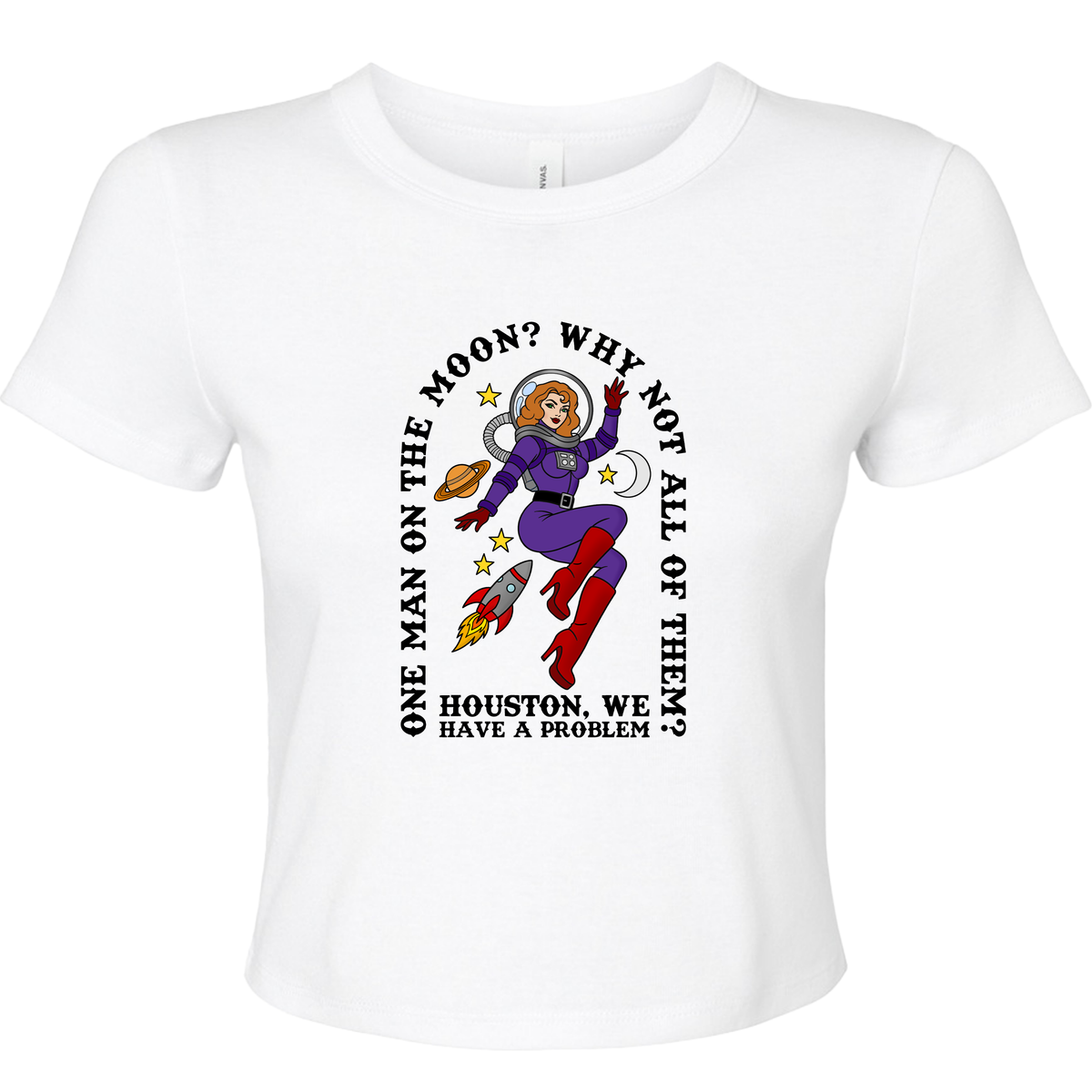 ONE MAN ON THE MOON BABY T-SHIRT