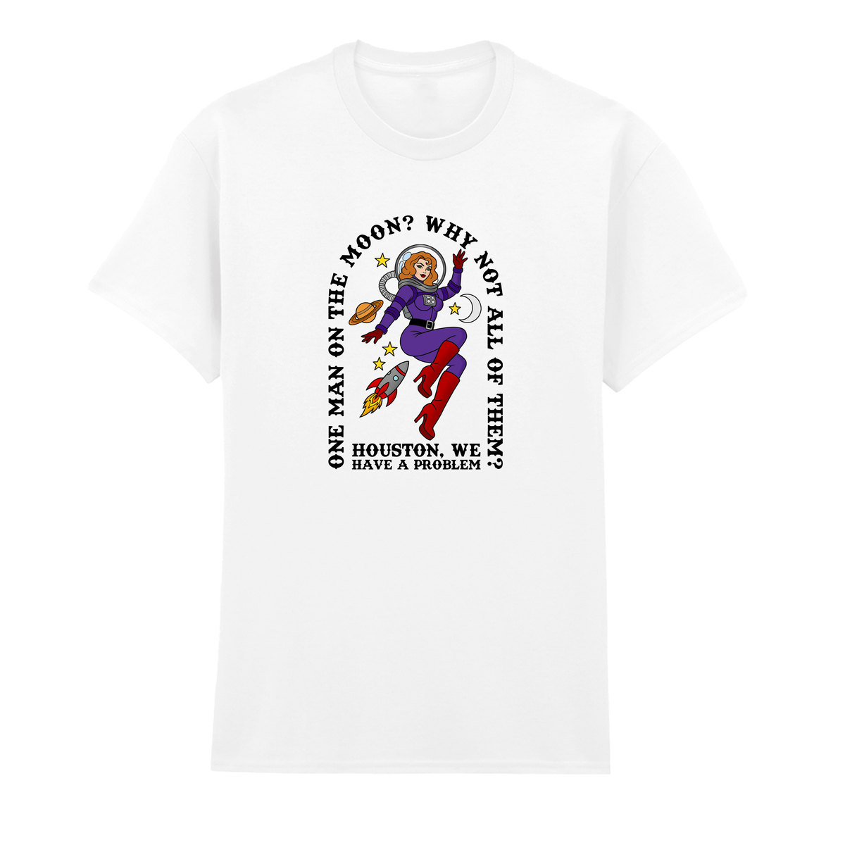 ONE MAN ON THE MOON T-SHIRT