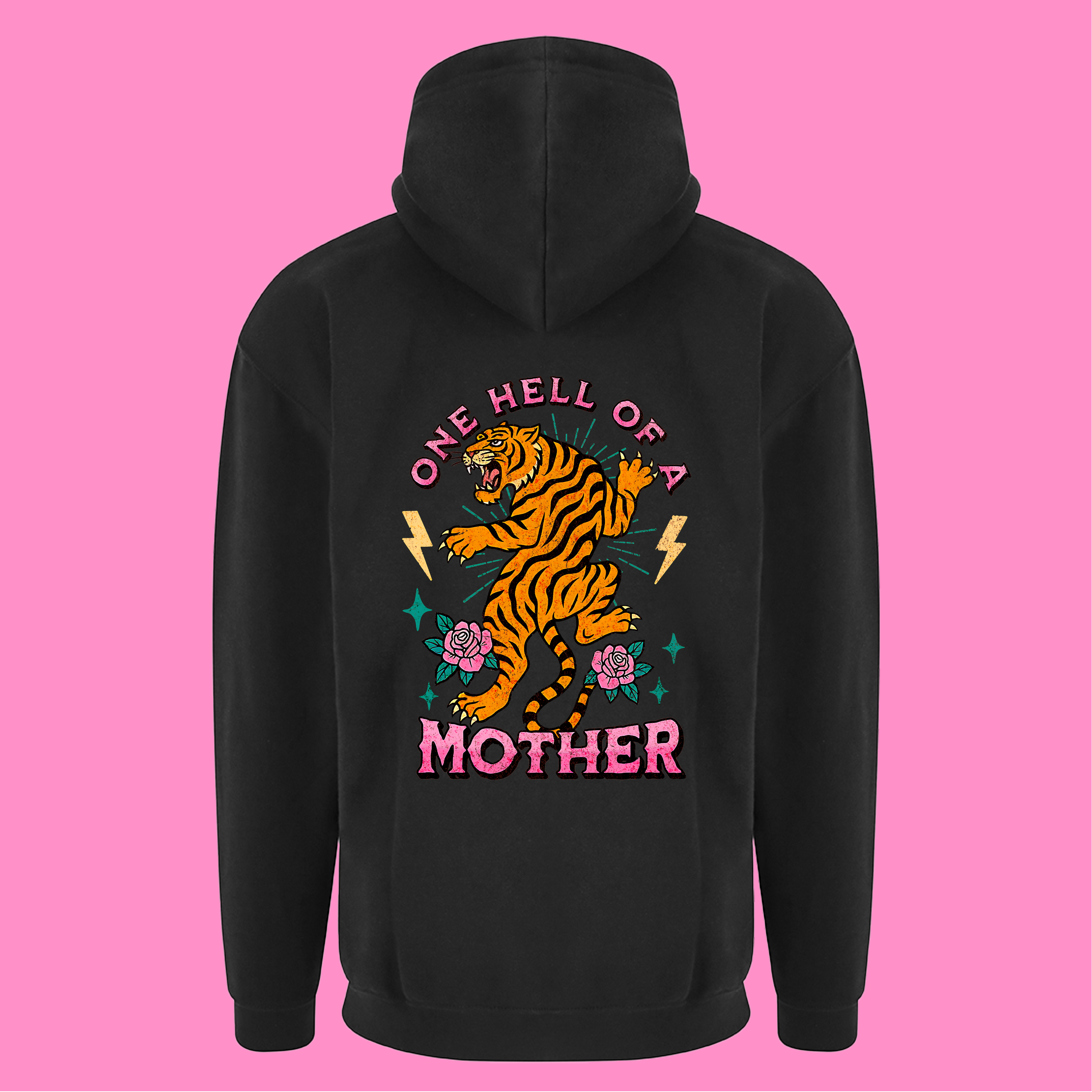 ONE HELL OF A MOTHER ZIP HOODIE