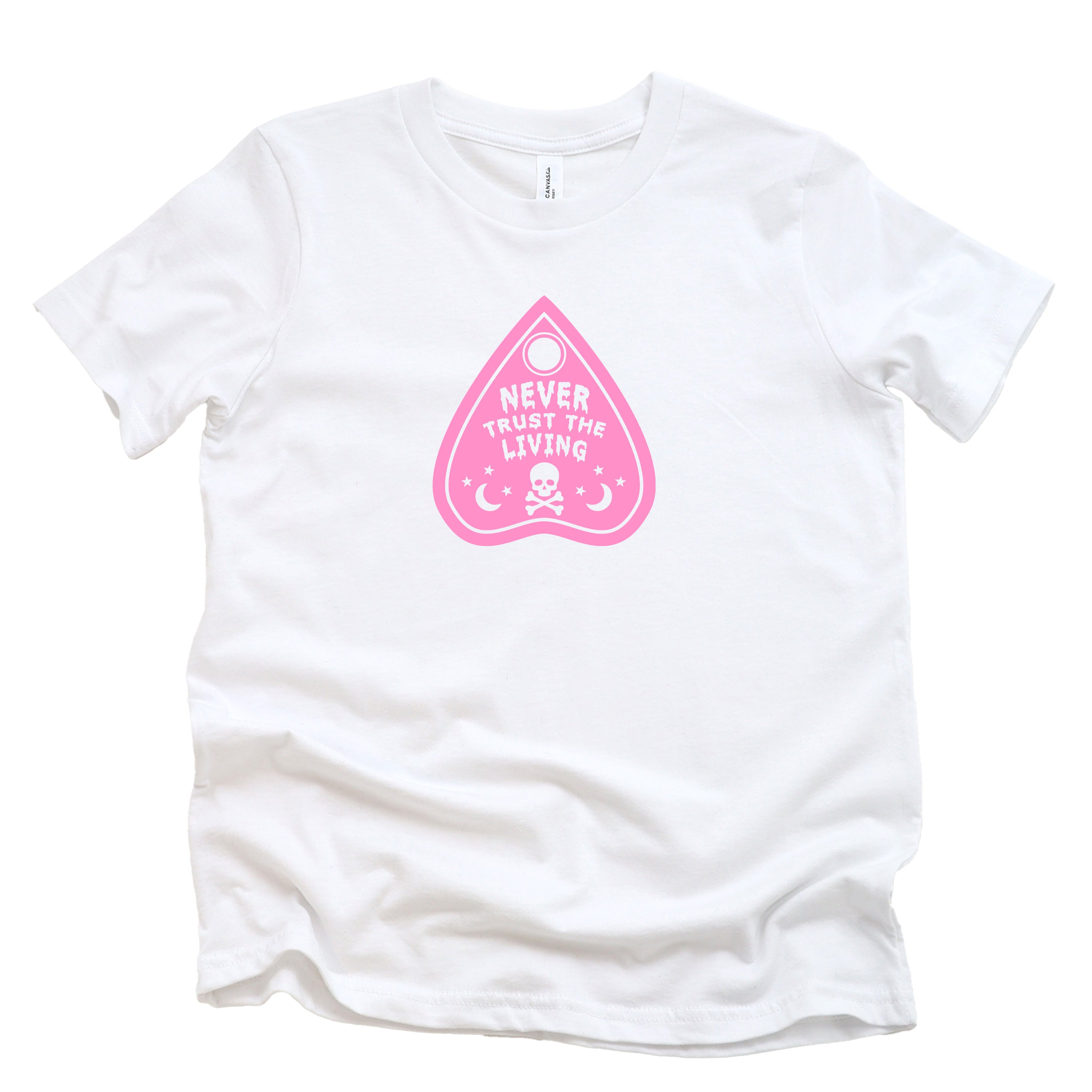 NEVER TRUST THE LIVING KIDS T-SHIRT