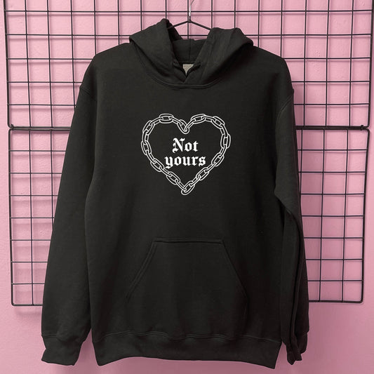 NOT YOURS CHAIN HEART HOODIE