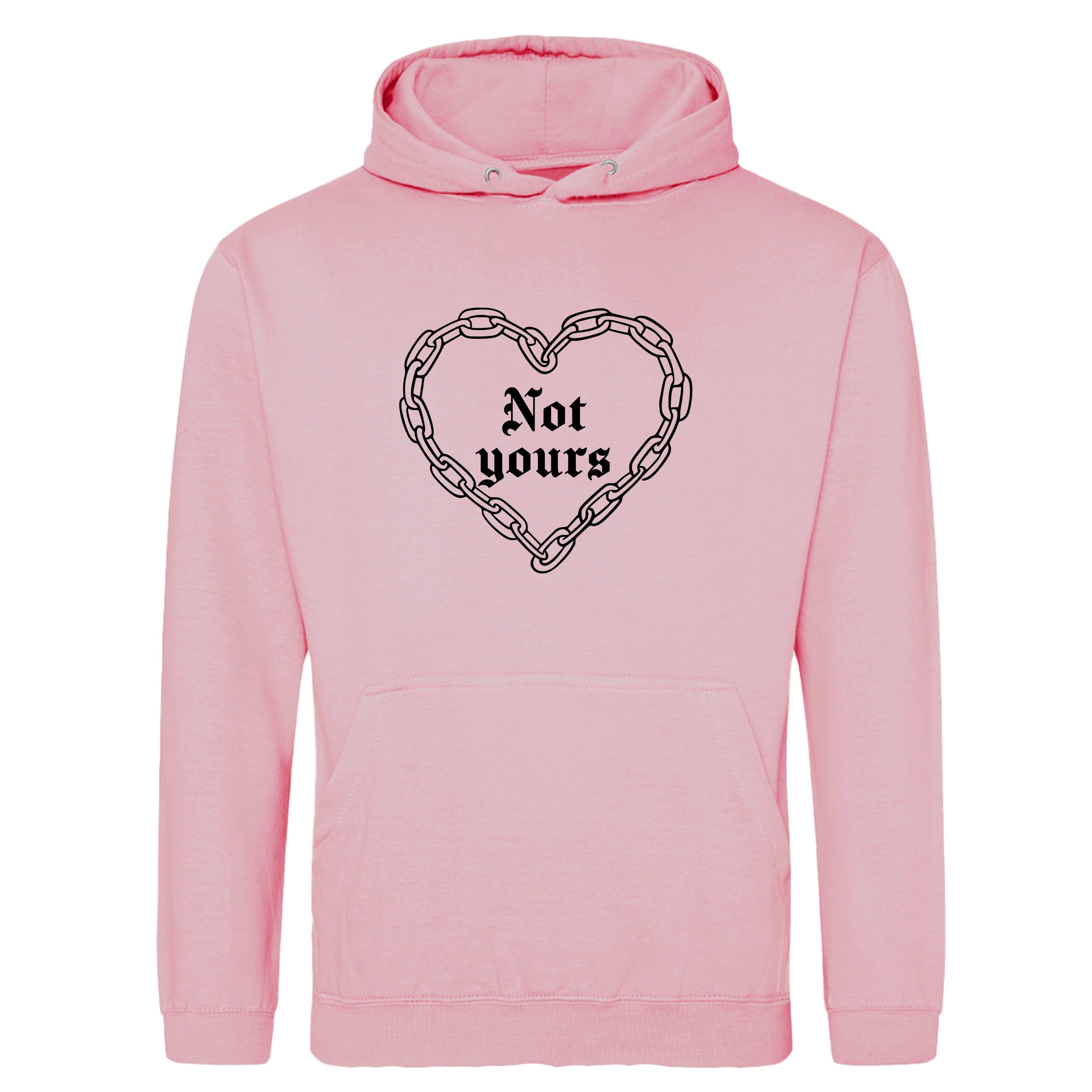 NOT YOURS CHAIN HEART HOODIE