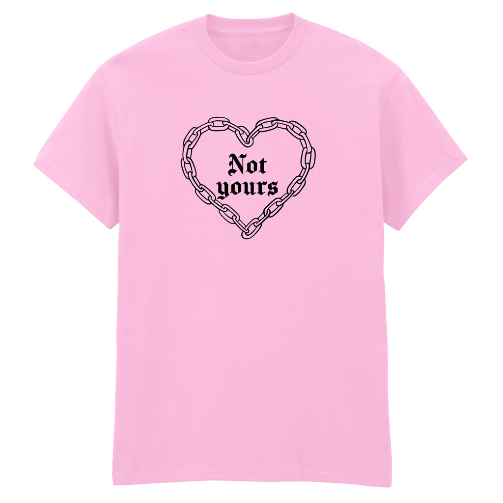 NOT YOURS CHAIN HEART T-SHIRT