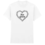 NOT YOURS CHAIN HEART T-SHIRT