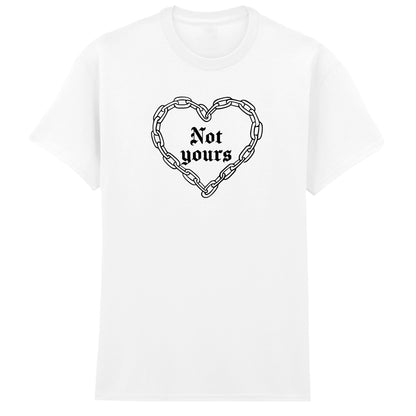 NOT YOURS CHAIN HEART T-SHIRT