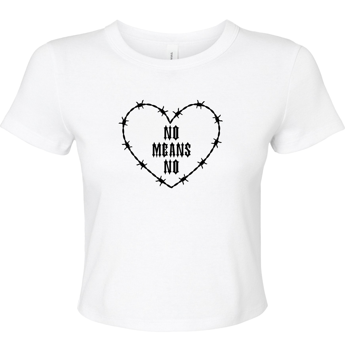 NO MEANS NO BABY T-SHIRT