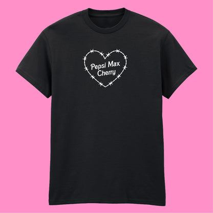 PEPSI MAX CHERRY BARBED HEART T-SHIRT