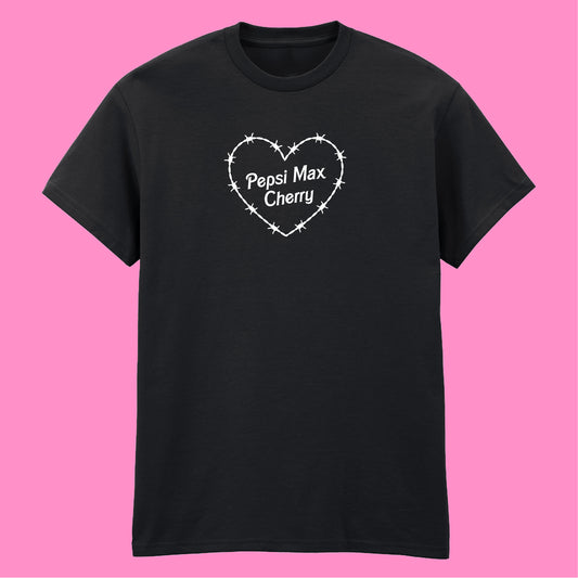 PEPSI MAX CHERRY BARBED HEART T-SHIRT