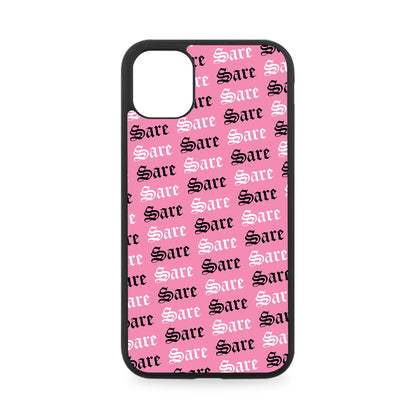 PERSONALISED OLD ENGLISH NAME RUBBER PHONE CASE