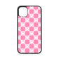 SMILEY CHECKERBOARD RUBBER PHONE CASE