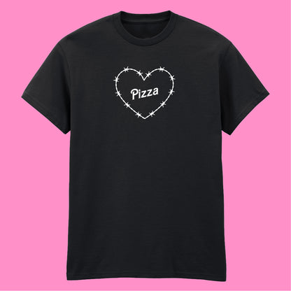 PIZZA BARBED HEART T-SHIRT