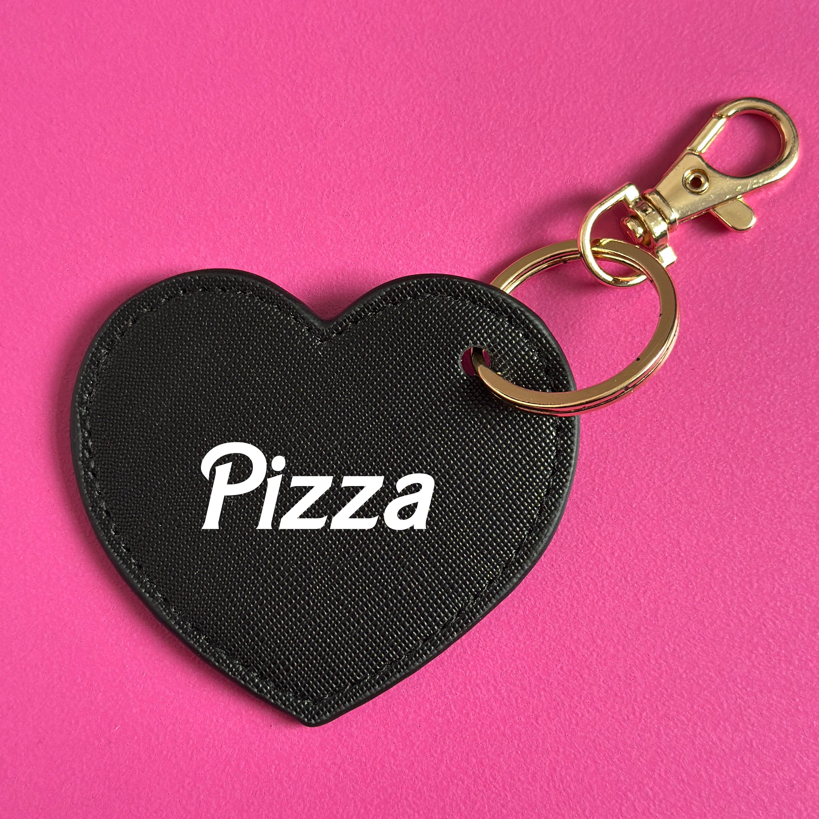 PIZZA HEART KEYRING