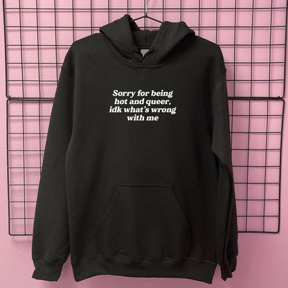 SORRY FOR BEING A HOT QUEER HOODIE