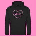 QUEER BARBED WIRE HEART HOODIE