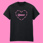 QUEER BARBED HEART T-SHIRT