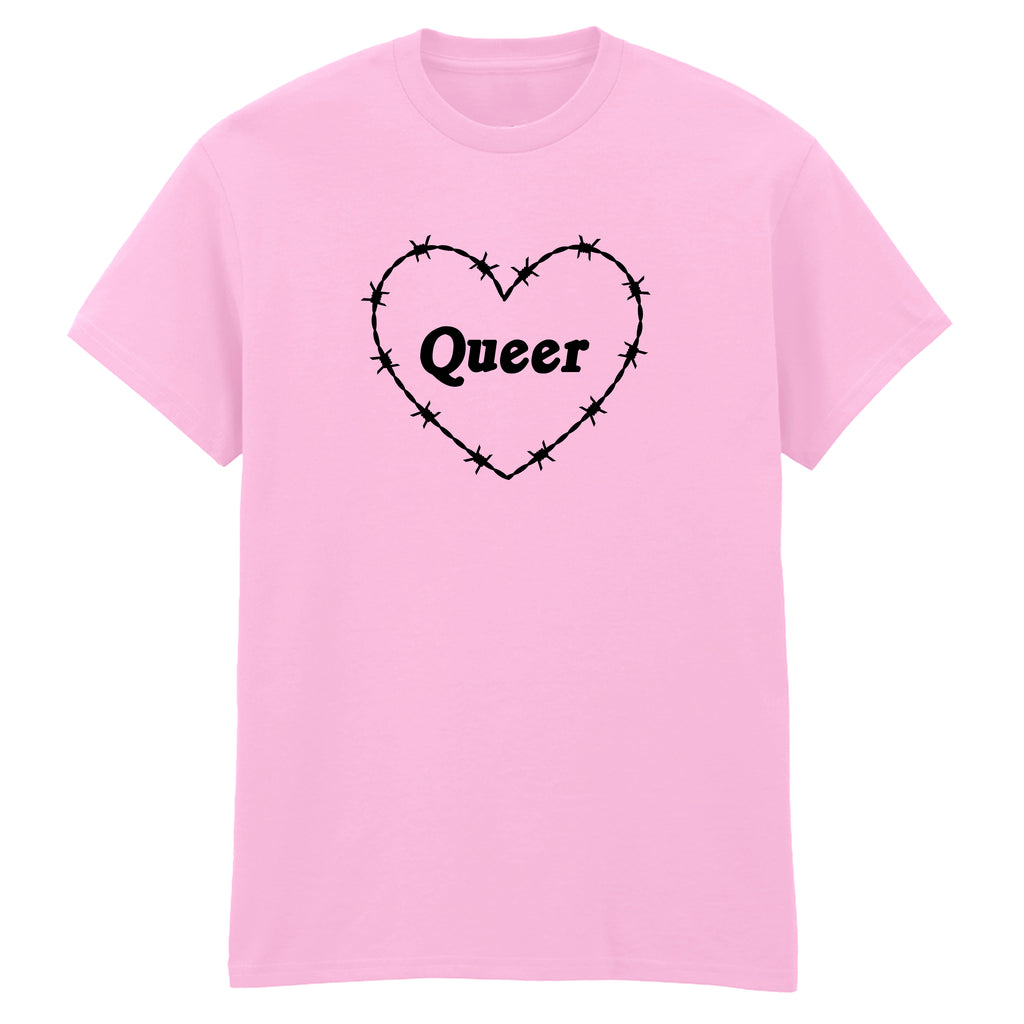 QUEER BARBED HEART T-SHIRT