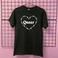 QUEER BARBED HEART T-SHIRT
