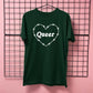 QUEER BARBED HEART T-SHIRT