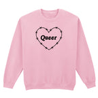 QUEER BARBED HEART SWEATSHIRT