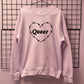 QUEER BARBED HEART SWEATSHIRT
