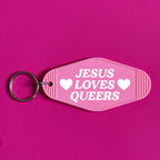 JESUS LOVES QUEERS KEYRING
