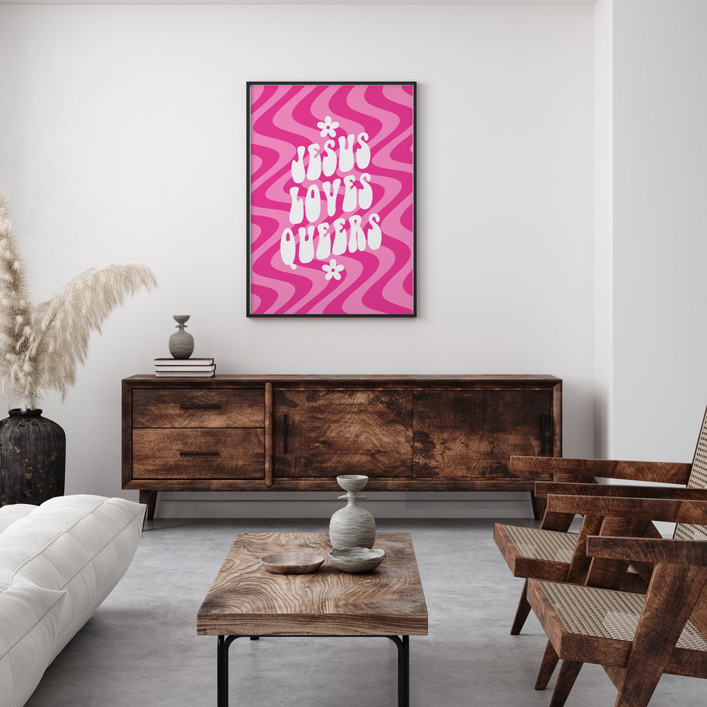JESUS LOVES QUEERS PRINT