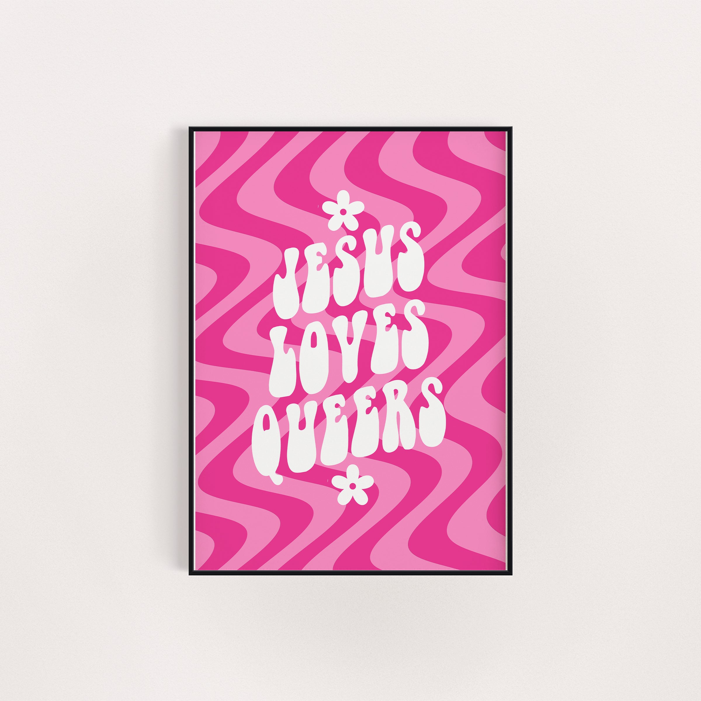 JESUS LOVES QUEERS PRINT