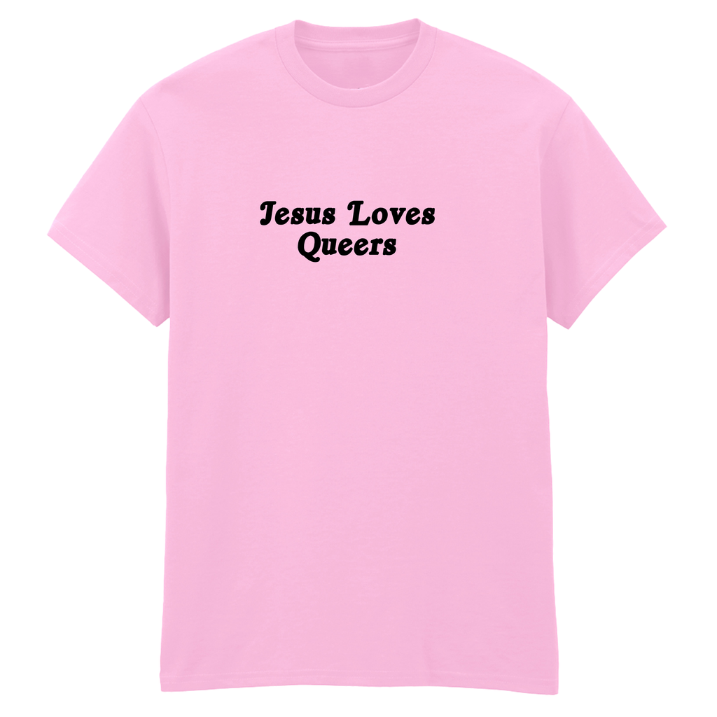 JESUS LOVES QUEERS SIMPLE T-SHIRT