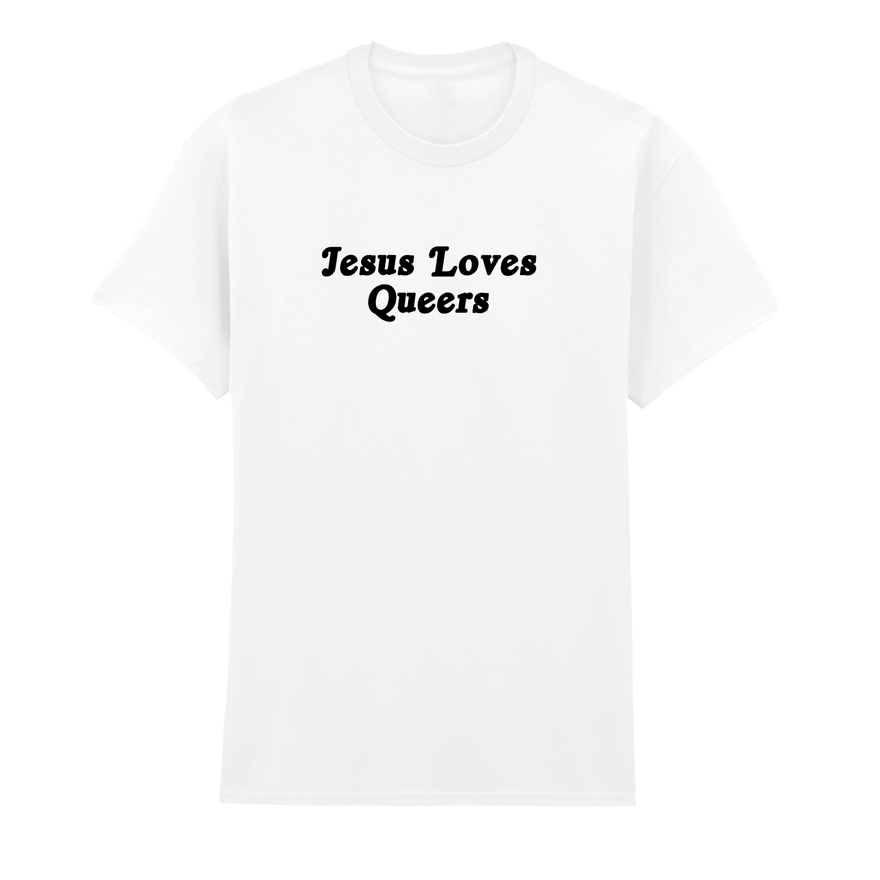 JESUS LOVES QUEERS SIMPLE T-SHIRT