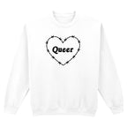 QUEER BARBED HEART SWEATSHIRT