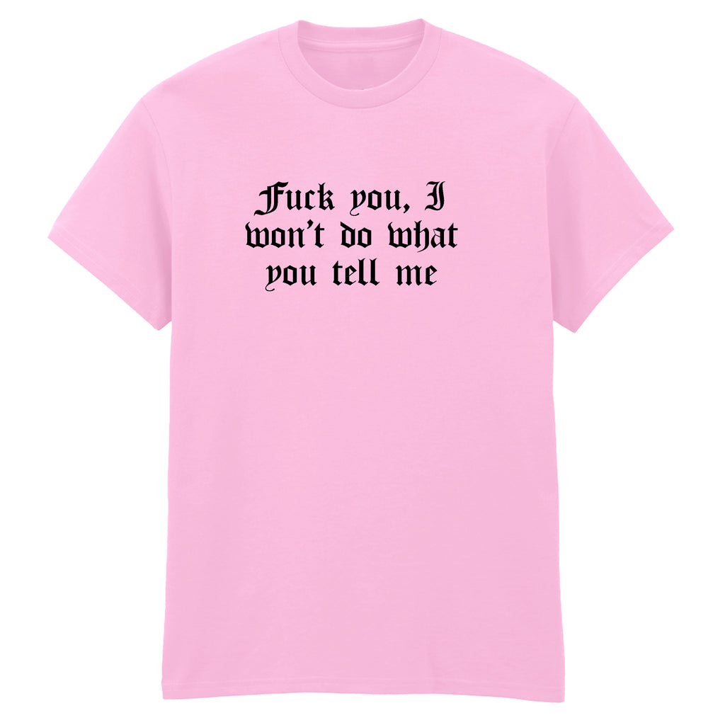 FUCK YOU RAGE AGAINST THE MACHINE T-SHIRT