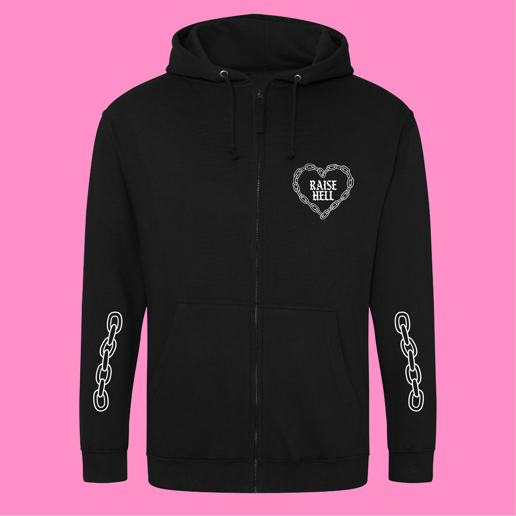 RAISE HELL ZIP HOODIE