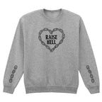 RAISE HELL CHAIN HEART SWEATSHIRT