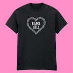 RAISE HELL CHAIN HEART T-SHIRT