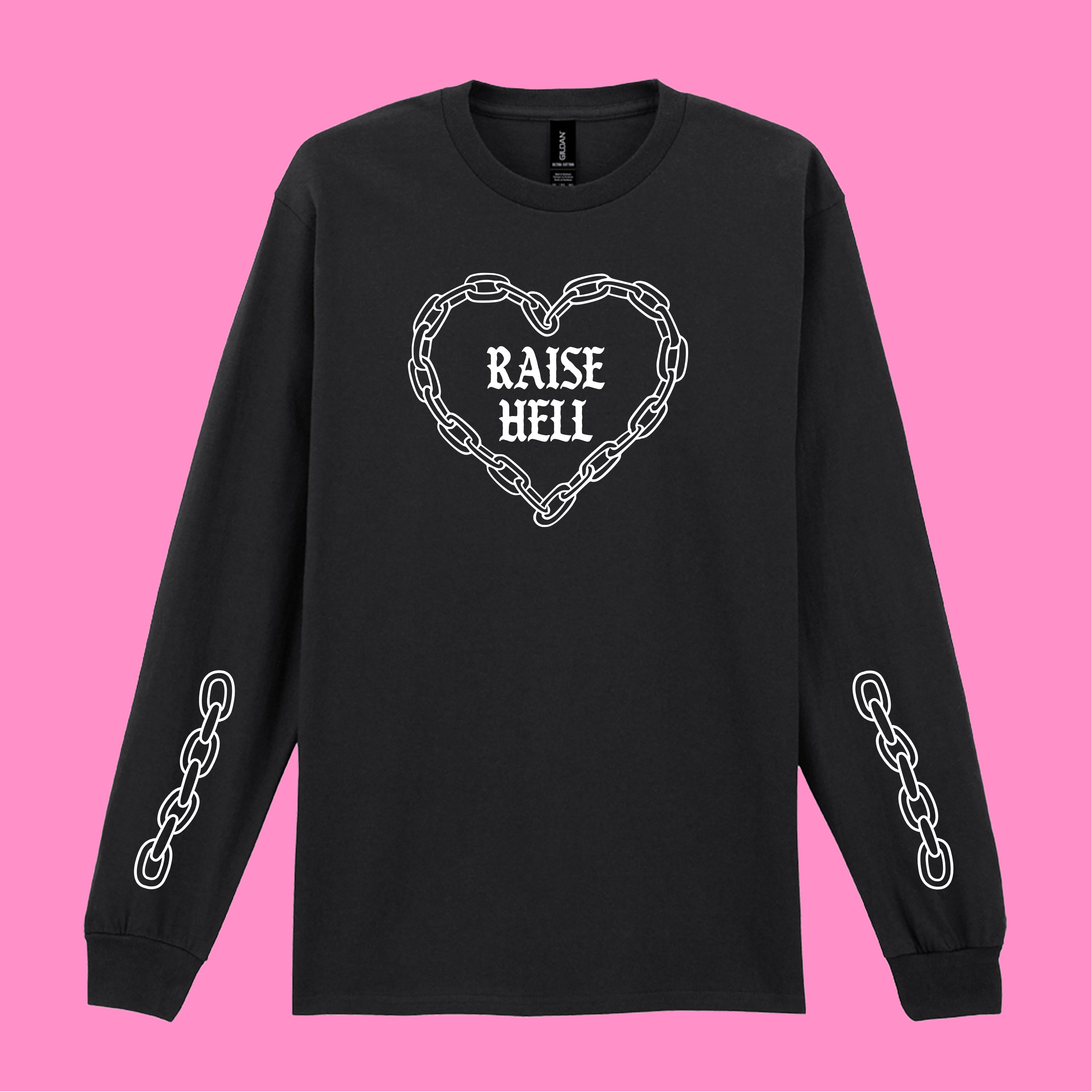 RAISE HELL CHAIN LONG SLEEVED T-SHIRT