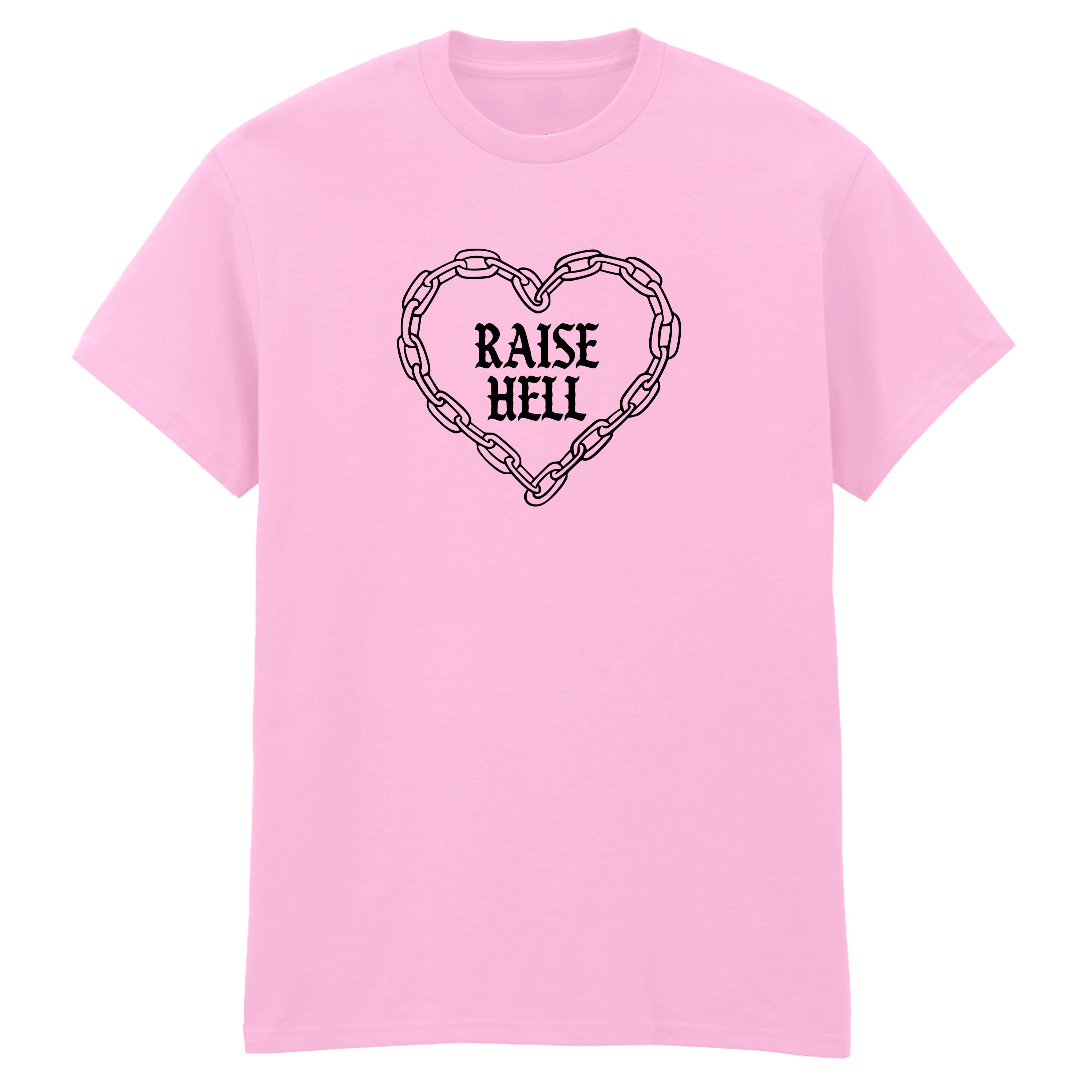 RAISE HELL CHAIN HEART T-SHIRT
