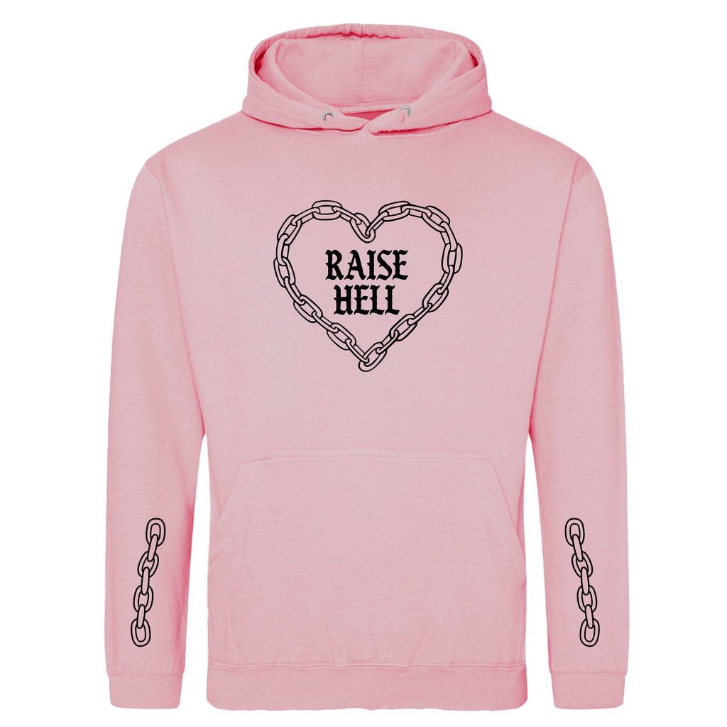 RAISE HELL CHAIN HEART HOODIE