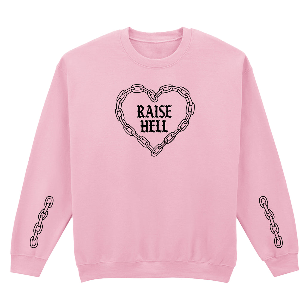 RAISE HELL CHAIN HEART SWEATSHIRT