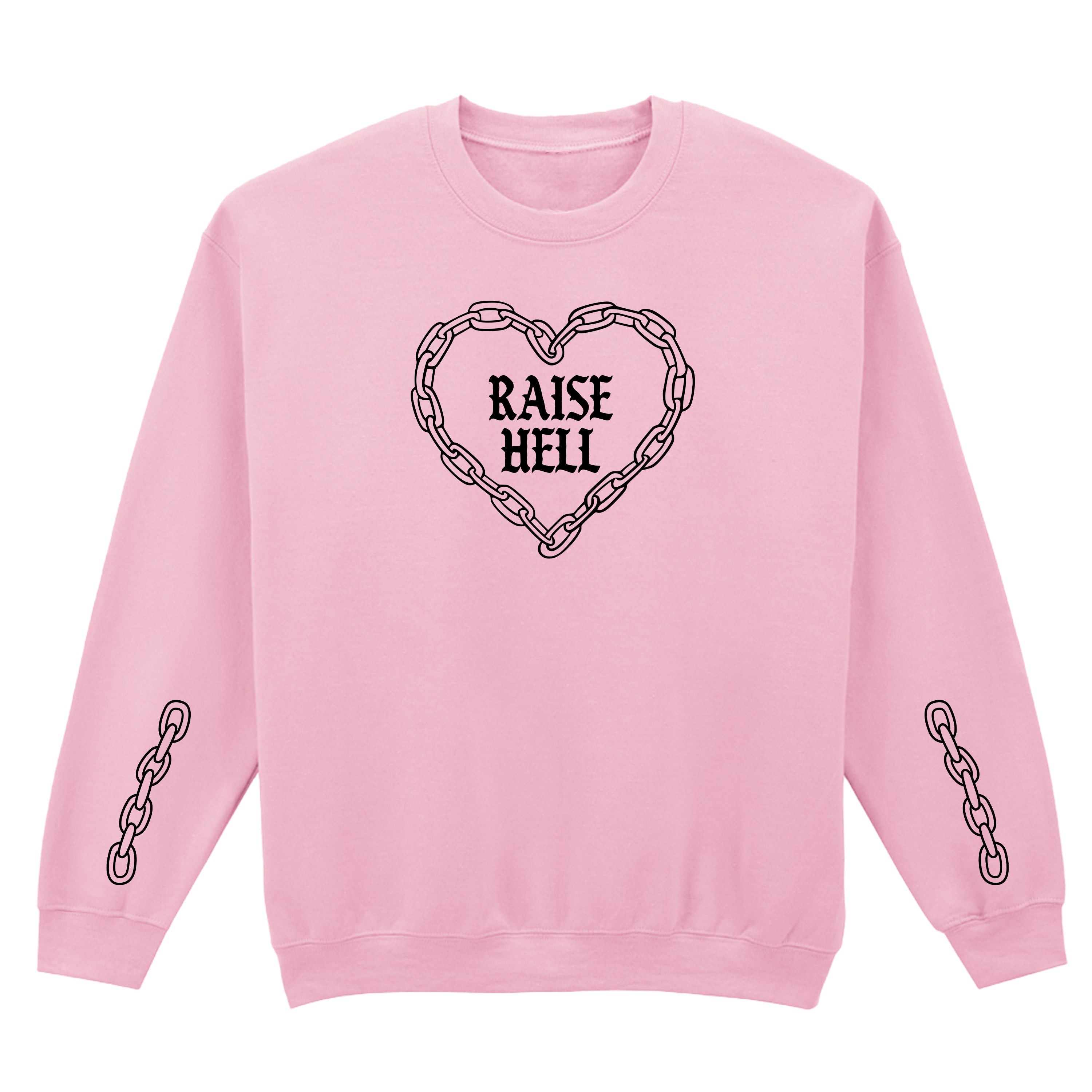 RAISE HELL CHAIN HEART SWEATSHIRT