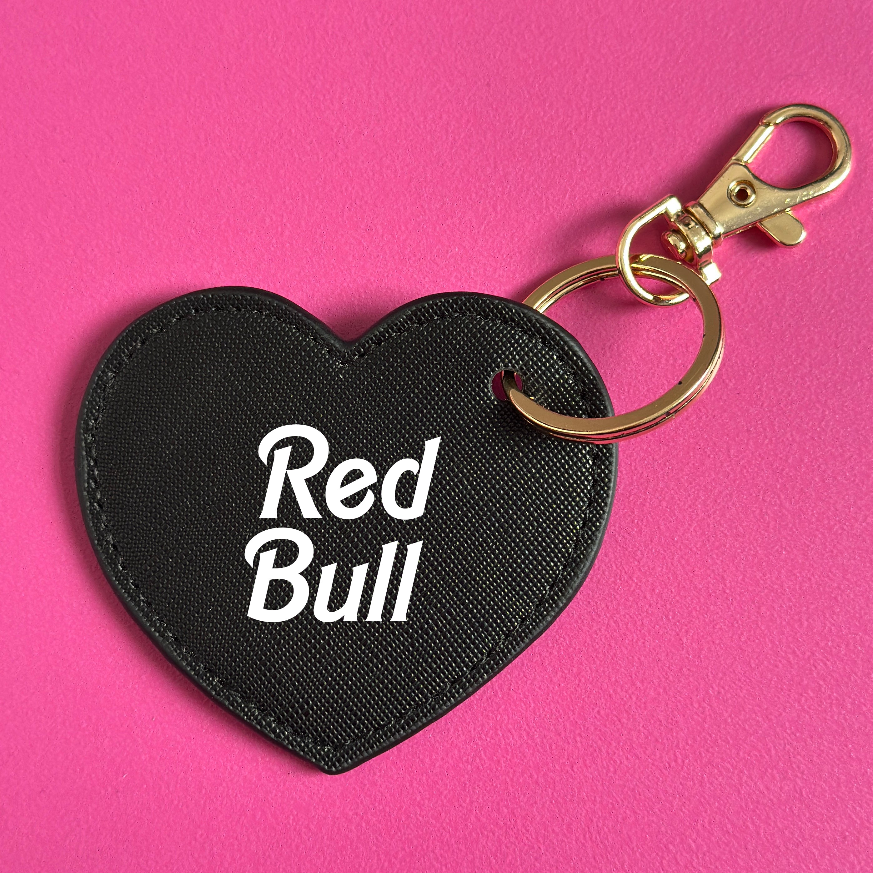 RED BULL HEART KEYRING