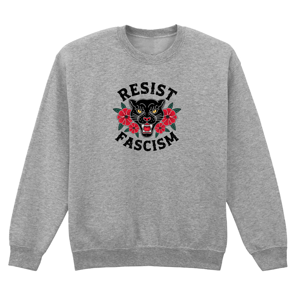 RESIST FASCISM PANTHER SWEATSHIRT
