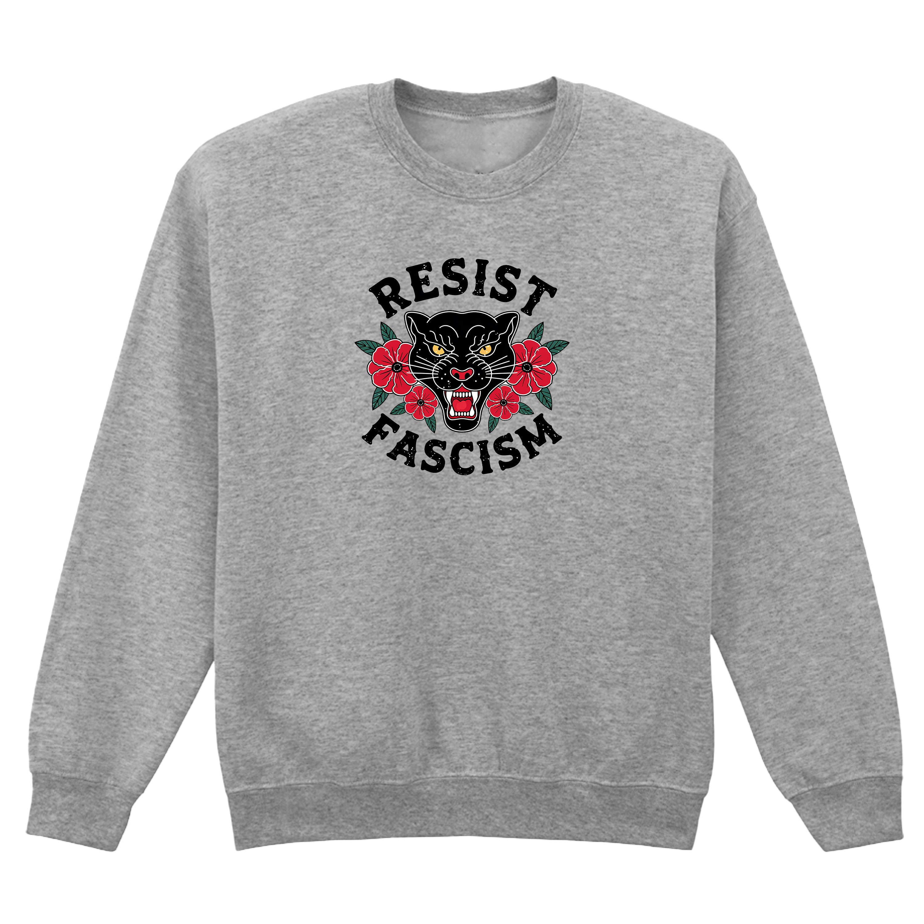 RESIST FASCISM PANTHER SWEATSHIRT