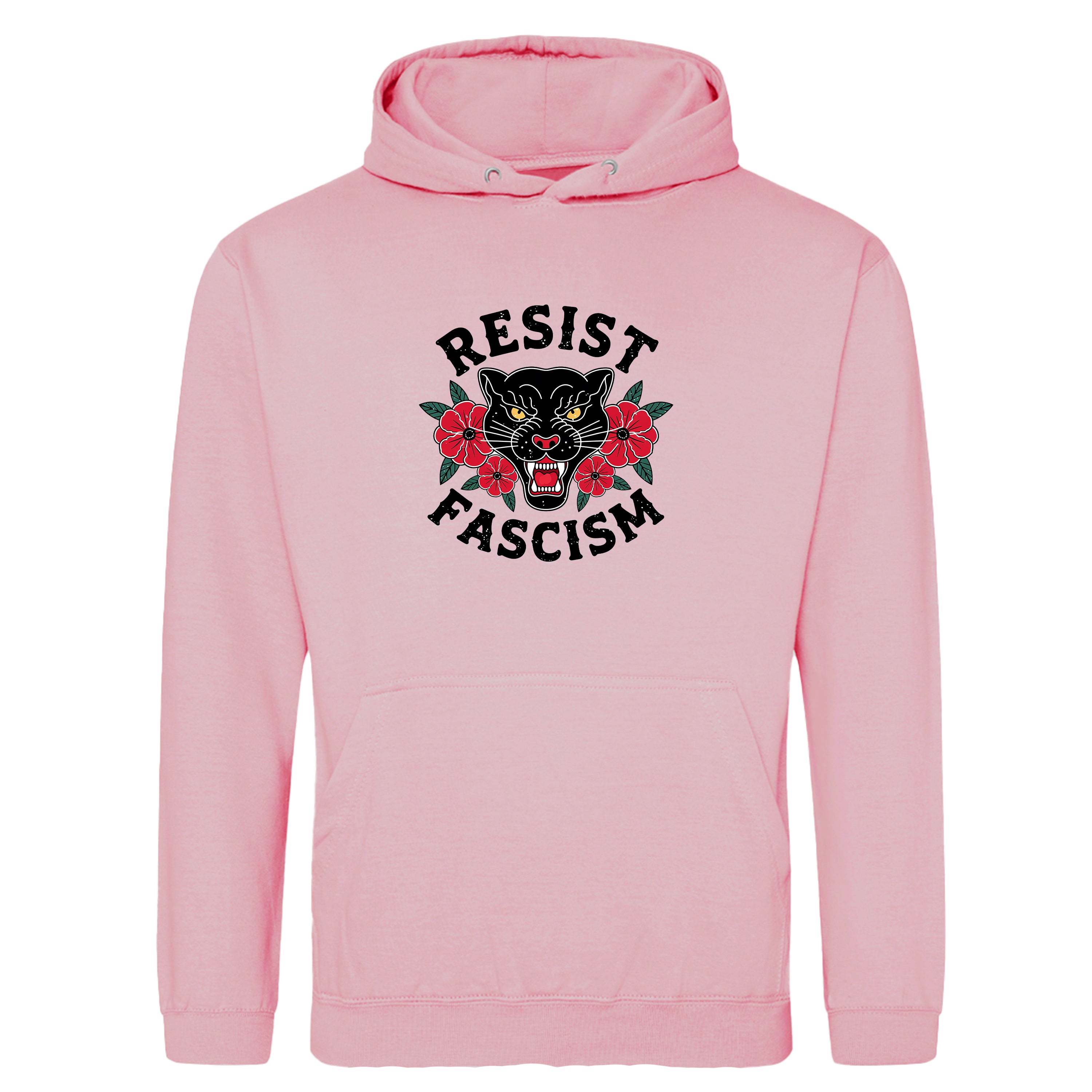RESIST FASCISM PANTHER HOODIE