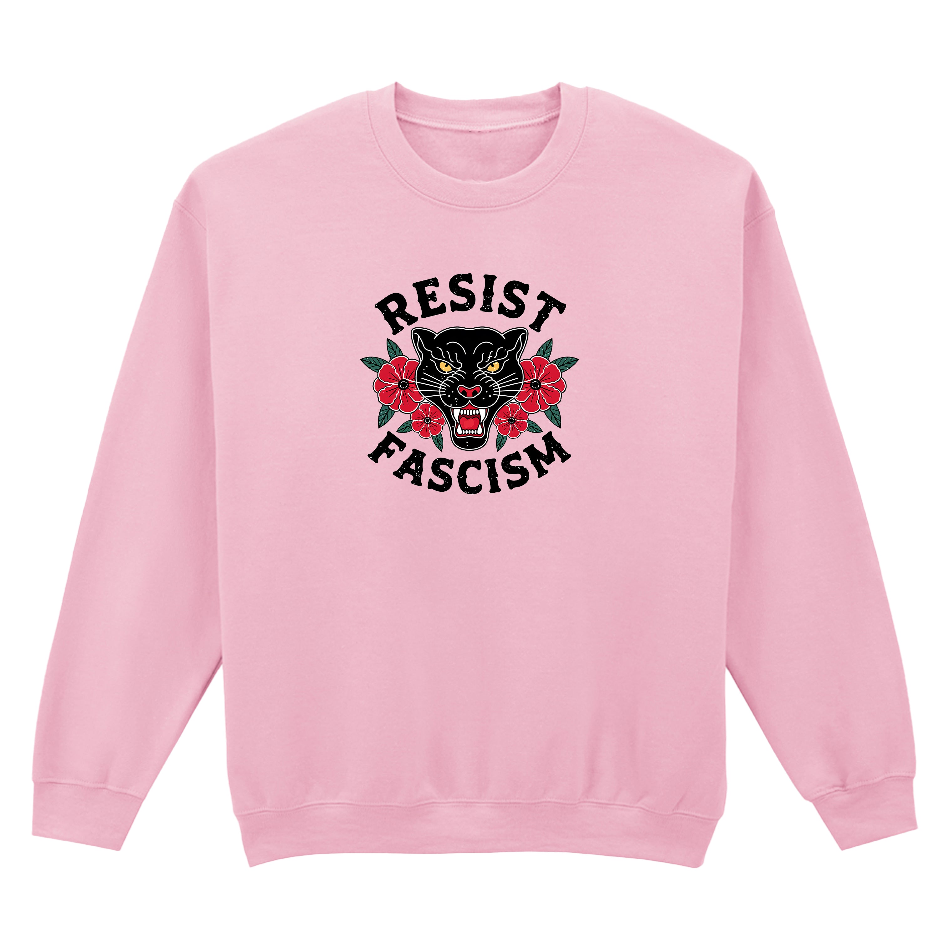 RESIST FASCISM PANTHER SWEATSHIRT