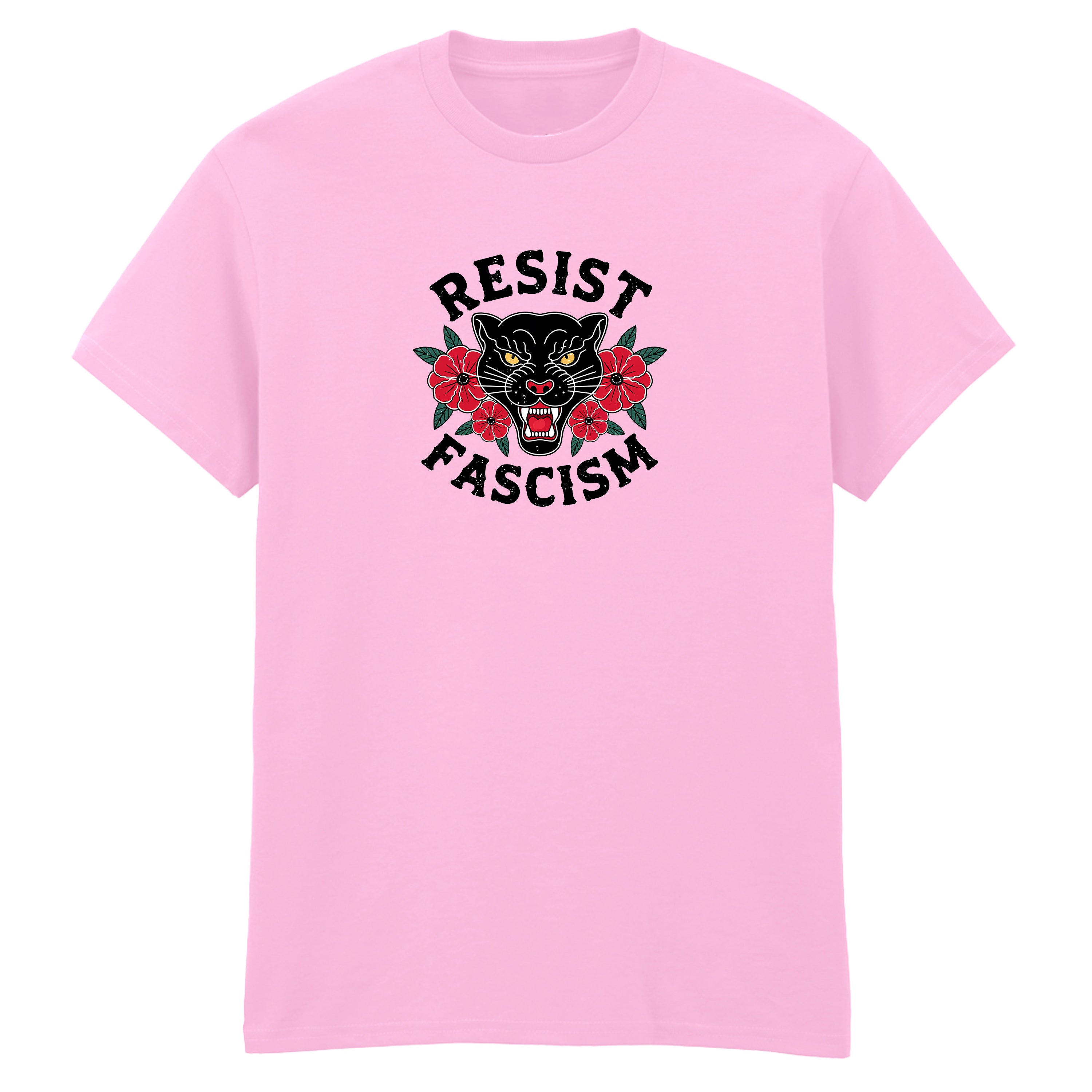 RESIST FASCISM PANTHER T-SHIRT