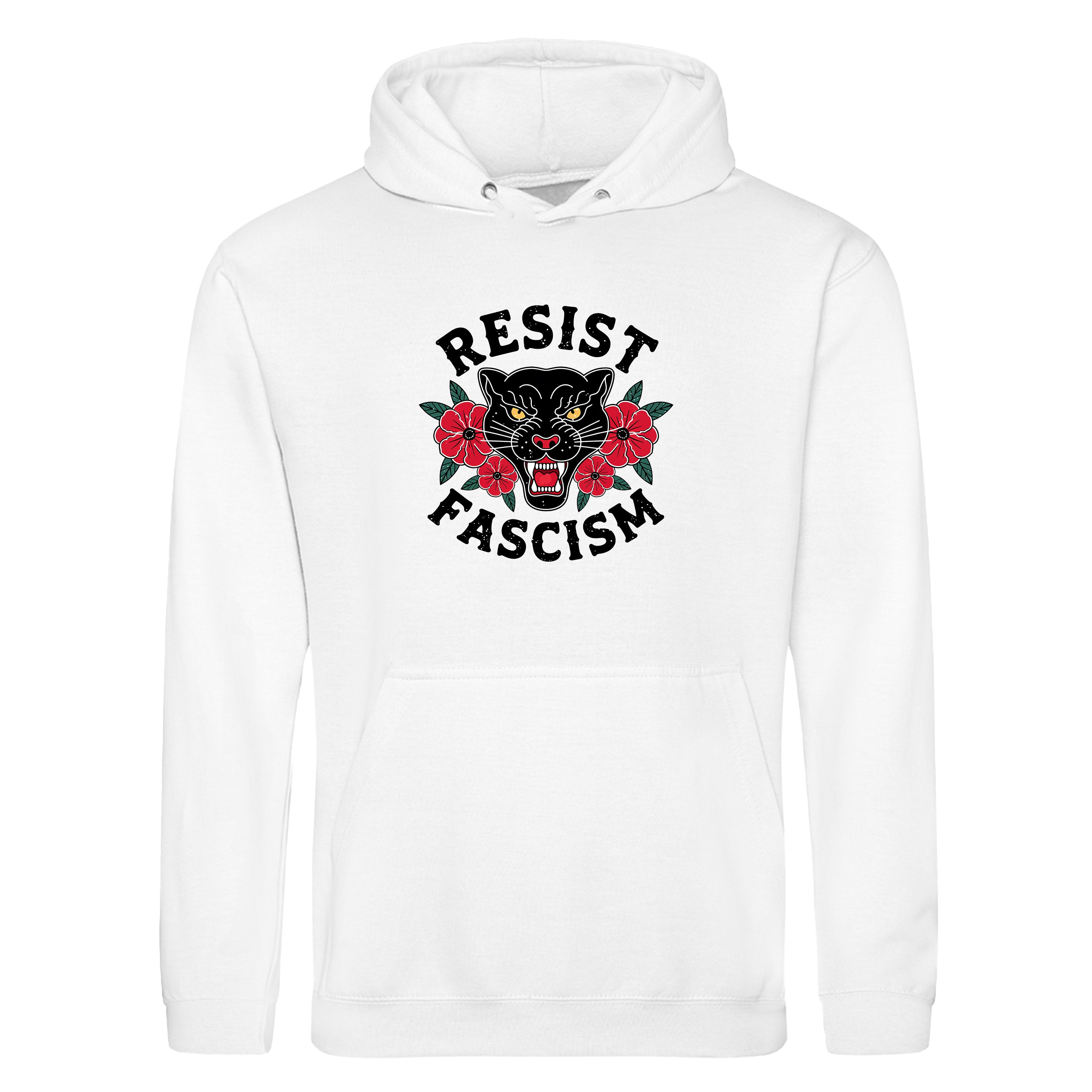 RESIST FASCISM PANTHER HOODIE
